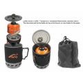 Solo backpacking camping stove, camping gas oven, camping gear